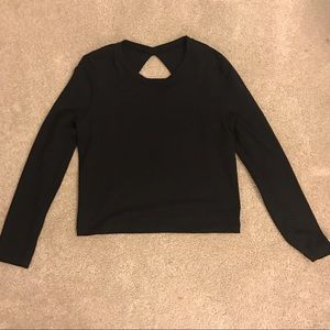 Lululemon open back crew neck sweatshirt