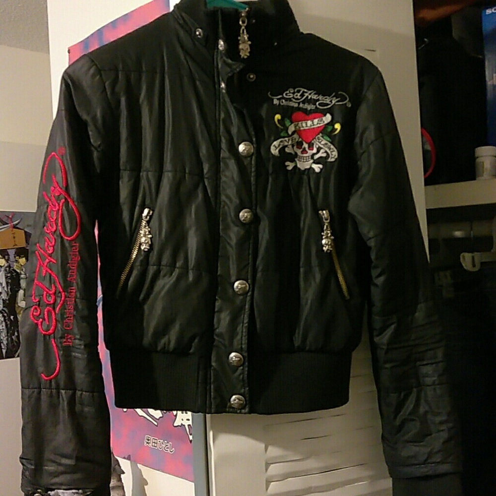 Ed Hardy Christian Audigier Puffer Jacket
