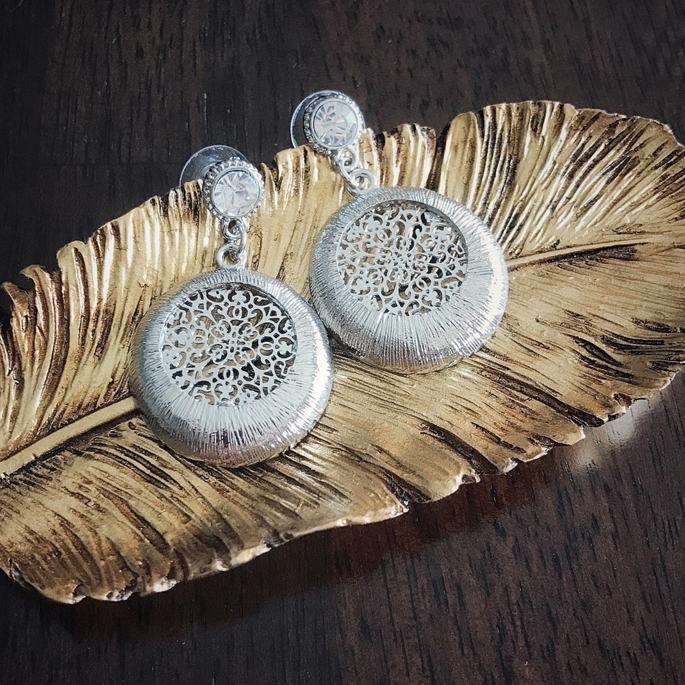 Sorella Round Silver Bohemian Earrings