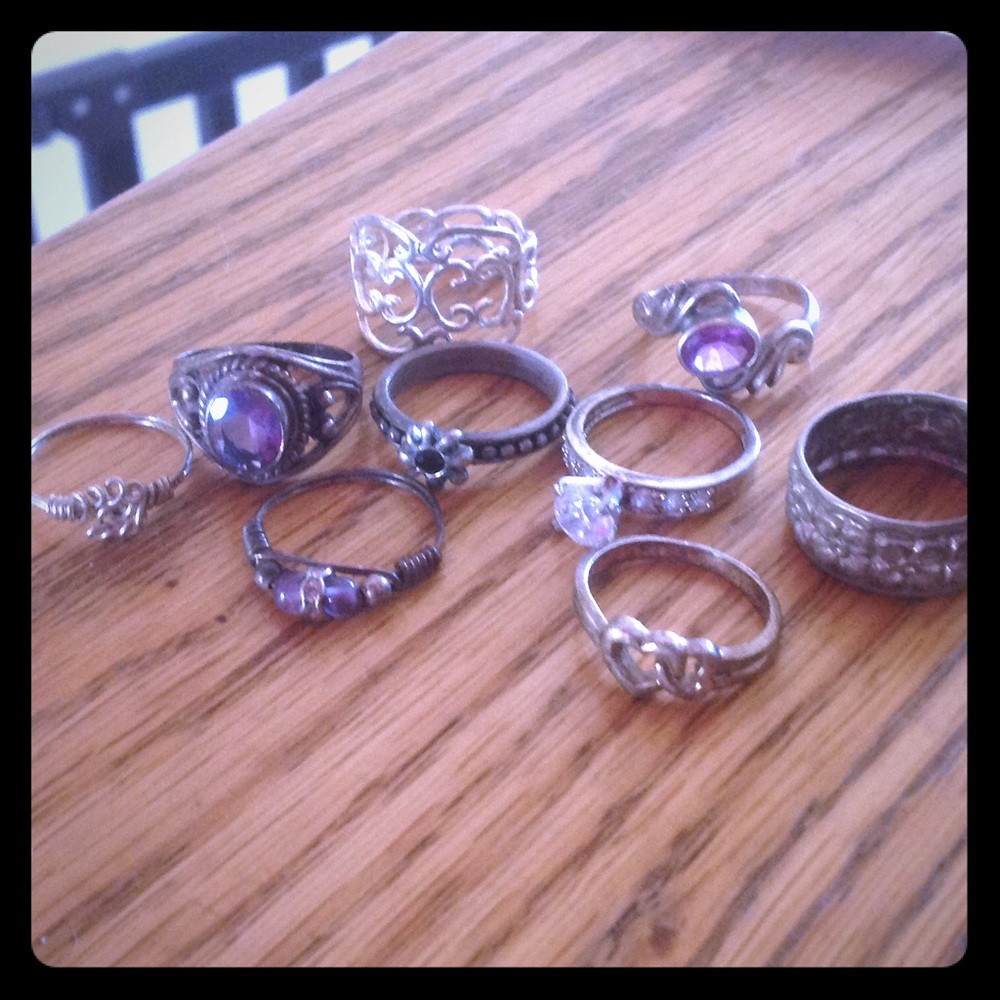 Collection of rings... size 7-8