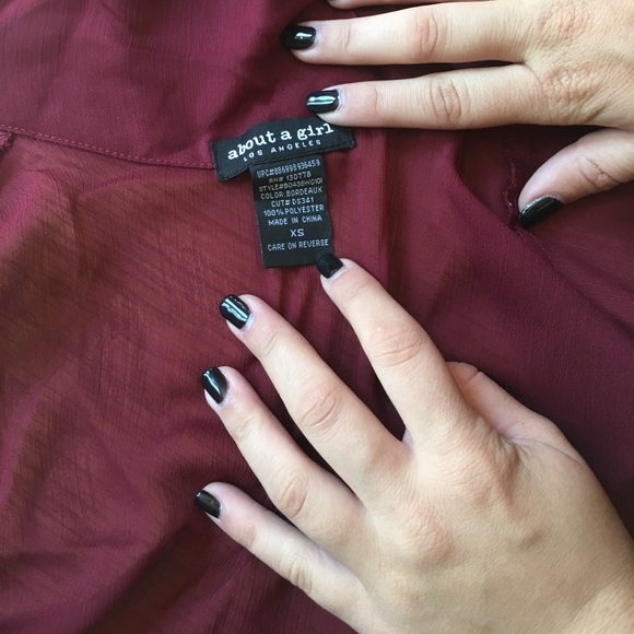 Sheer long sleeve blouse - Picture 2 of 2