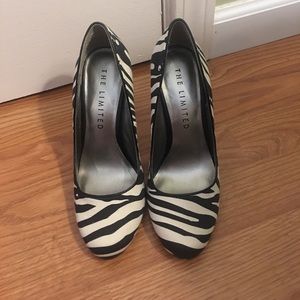 The Limited Zebra print pumps