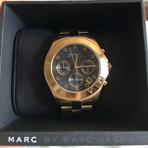 MARC JACOBS gold tone watch
