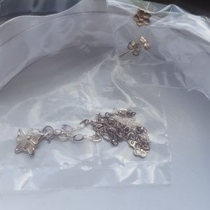 Sterling silver bracelet include with earrings