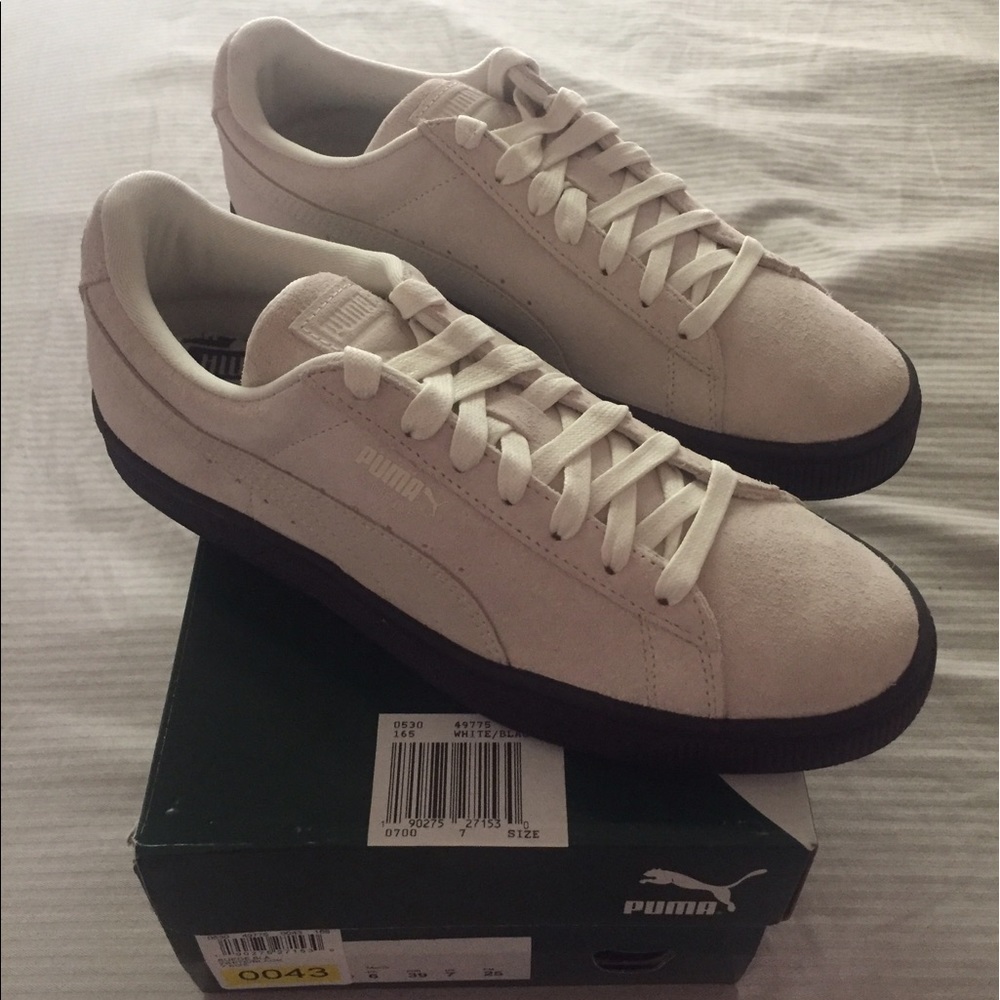 Puma Suede Classic Black Sole Shoes