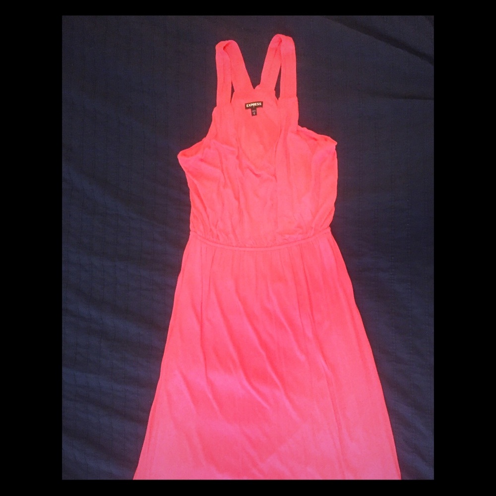 Pink maxi dress worn once!