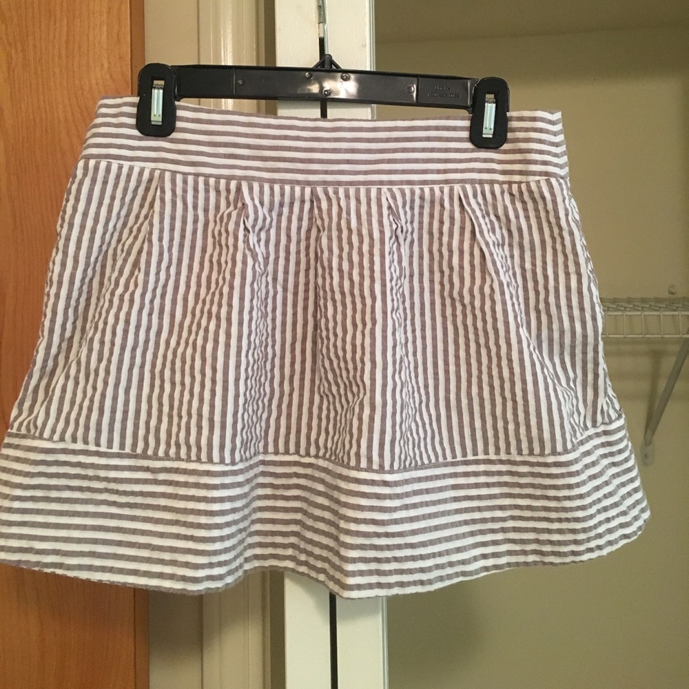 Striped mini skirt