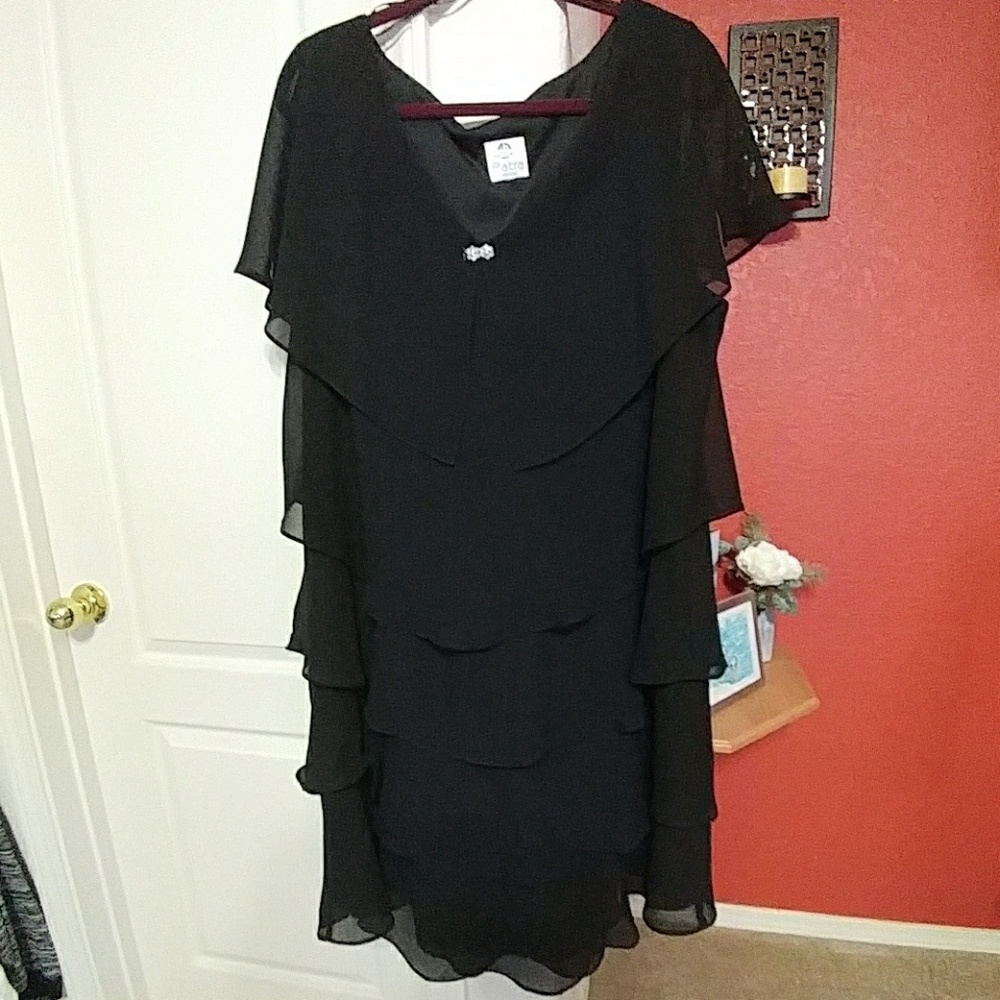 Black Short Tiered Dress