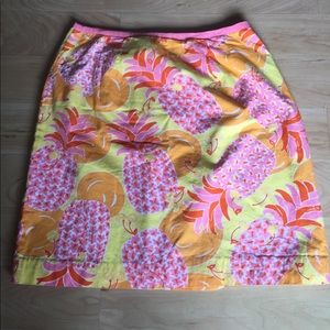Vintage Lilly Pulitzer pineapple skirt