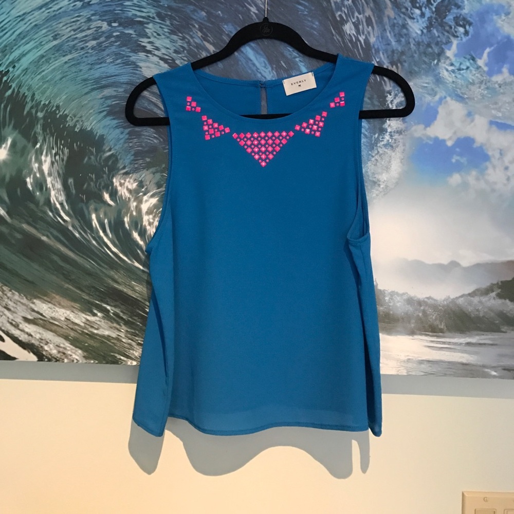 Blue tank