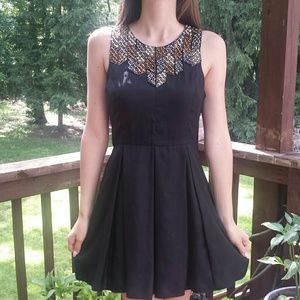 Pretty Black Beaded Dress