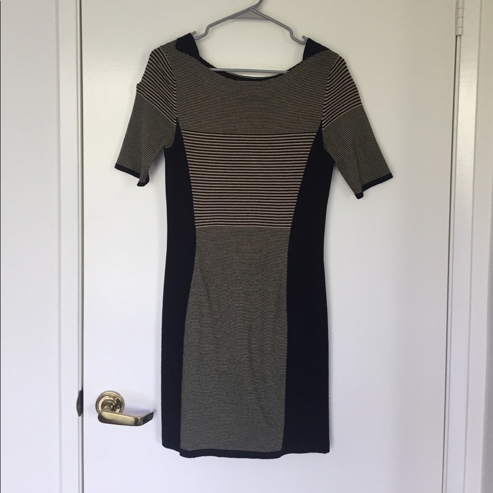 Rag & Bone striped knit beige dress size small