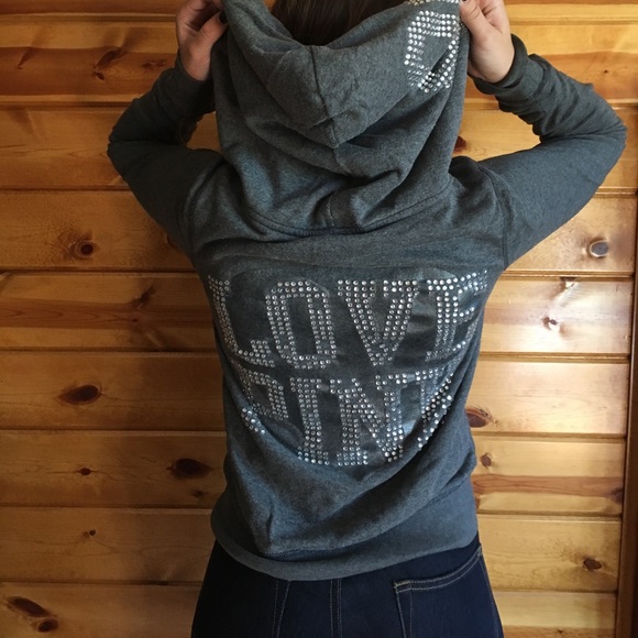 PINK zip up hoodie - Picture 1 of 3