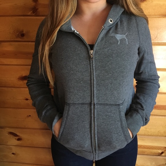 PINK zip up hoodie - Picture 2 of 3