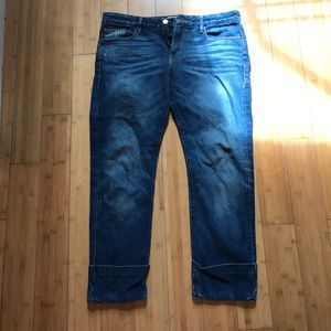 Frame Denim Le Grand Garçon cuffed Jean.