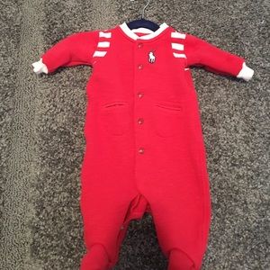 Infant boys polo roomper size 3months