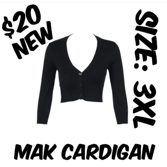 Mak Sweaters Plus Size Cropped Cardigan Pin Up Clothing Poshmark