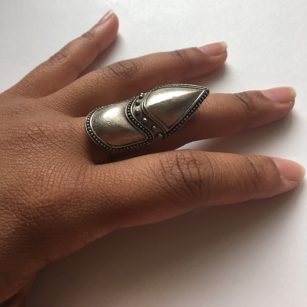 Armor Shaped Adjustable Ring.