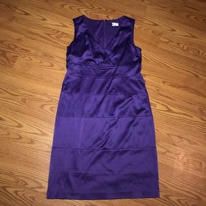 Purple Satin Party Dress by Tiana B. size 8