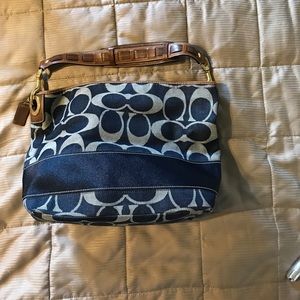 Denim Coach bucket bag. Price Firm!