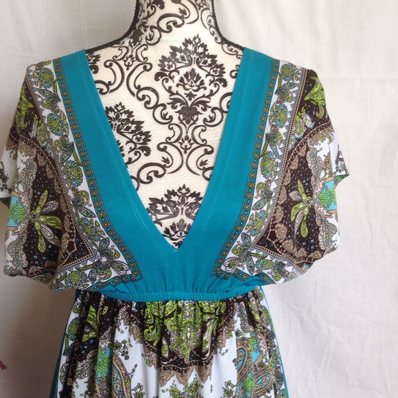 Bailey Blue S/M Boho Vivid Dress - Picture 2 of 4