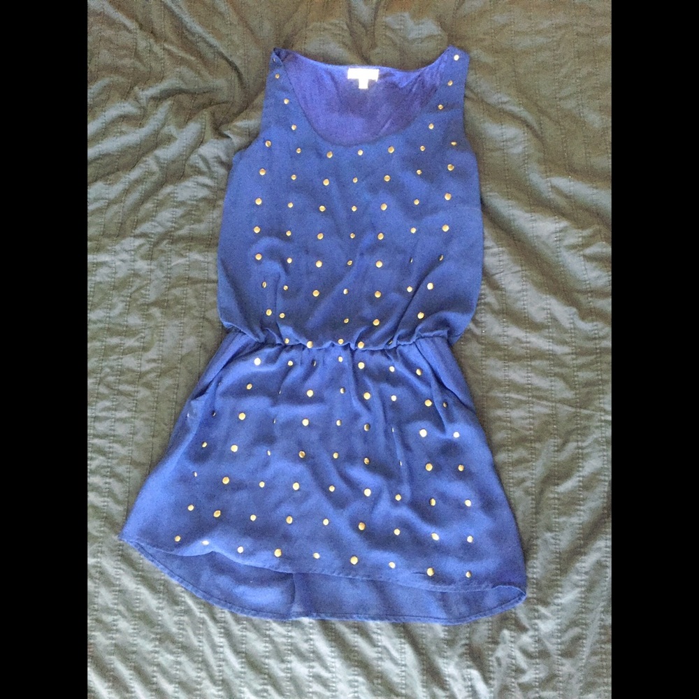 Gianni Bini royal blue studded dress with pockets!