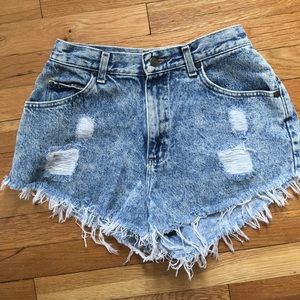 Levi's high waist light cutoff denim short