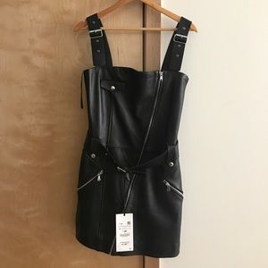 Zara leather dress