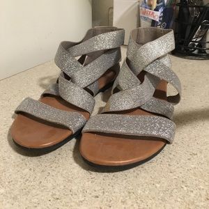 Silver sandals