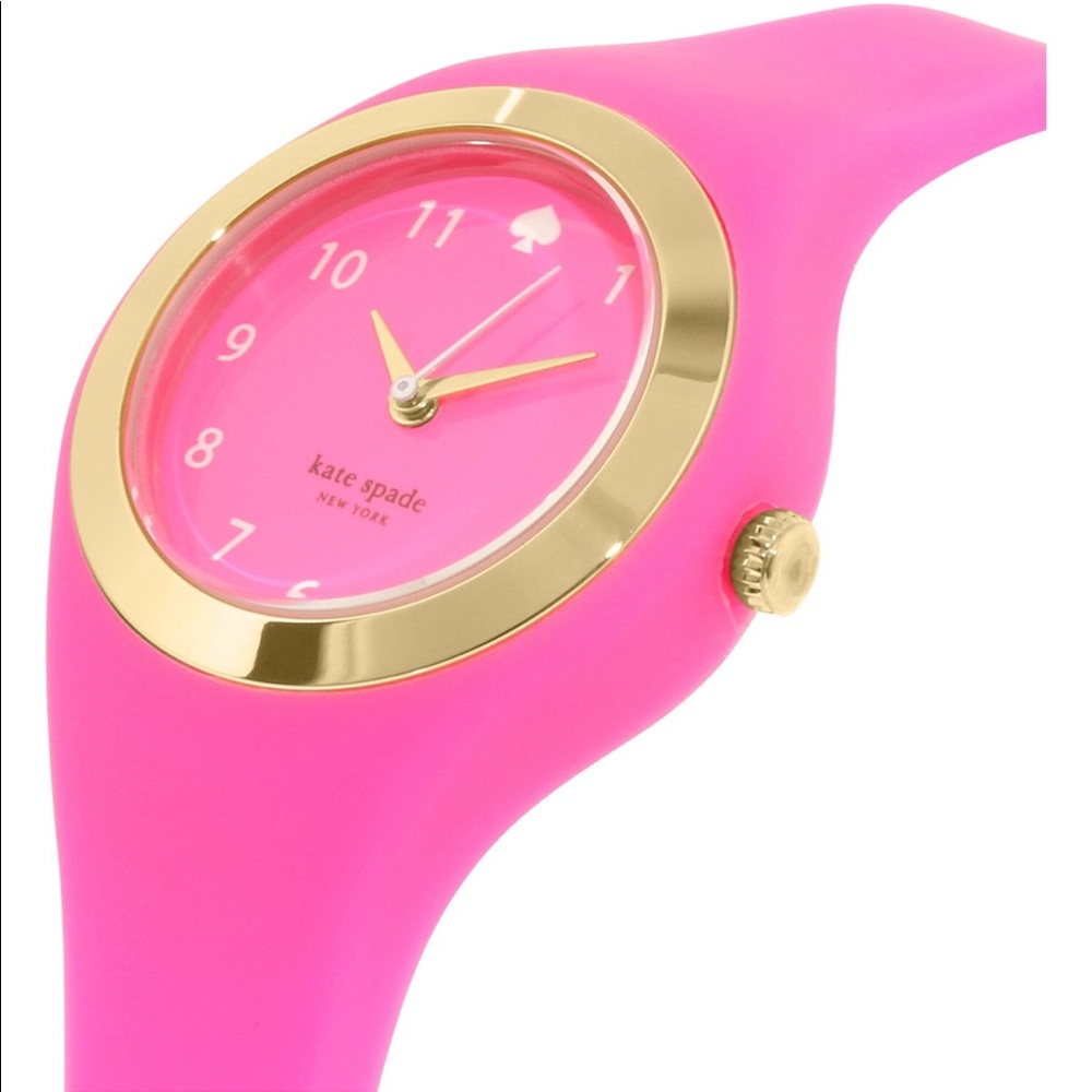 LAST PRICE! Kate Spade Hot Pink Rumsey Watch NEW! - Picture 2 of 3