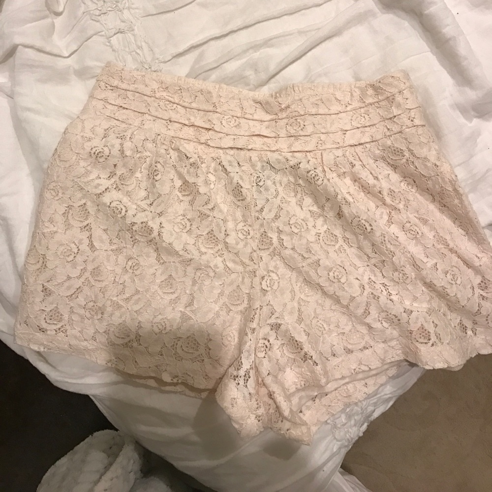 Lace shorts!
