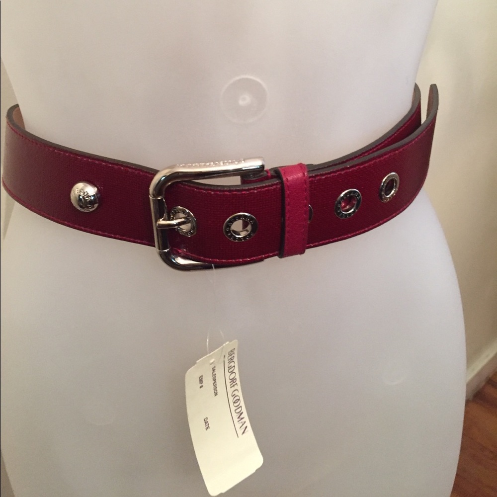 Dolce & Gabana burgundy belt