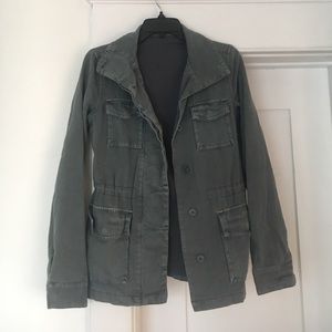 URBAN OUTFITTERS Gray Distressed Utility Jacket