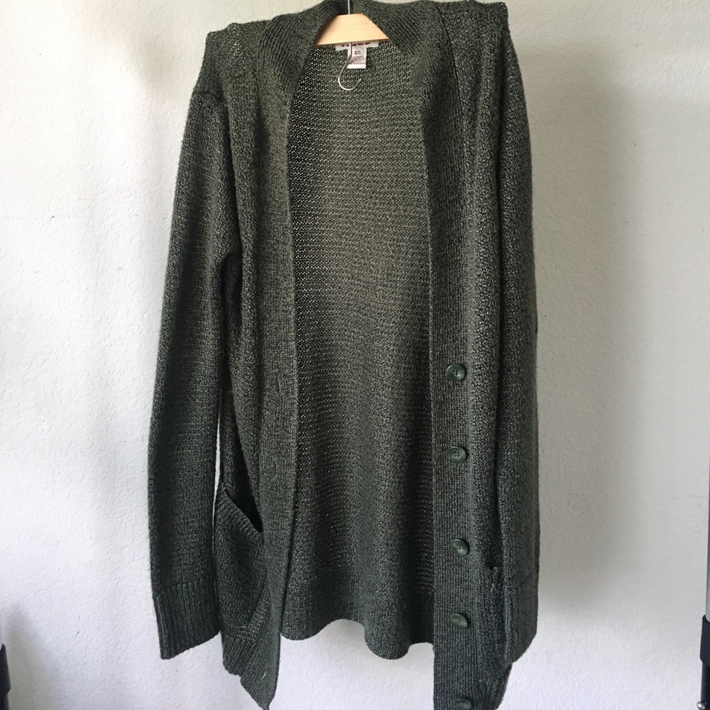 Green Knit Cardigan