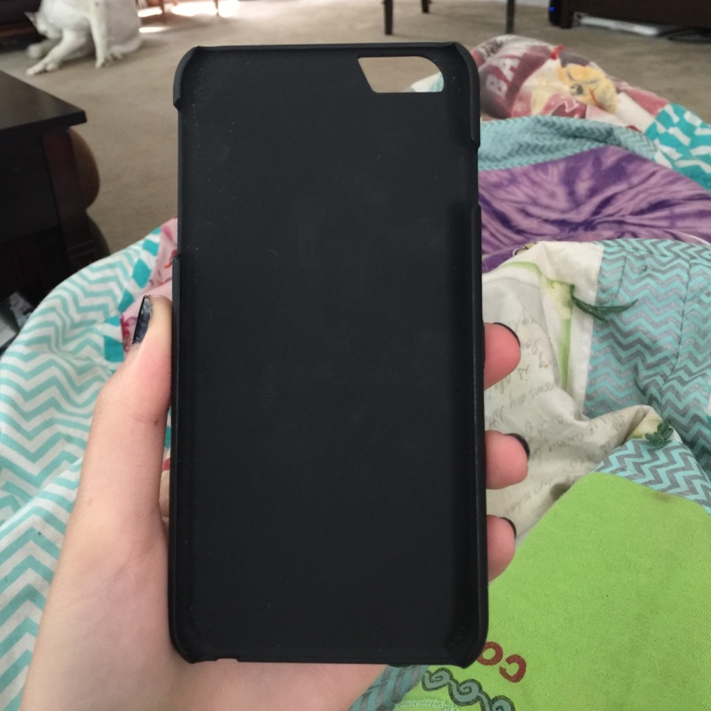 iPhone 6 Plus black case with design on back