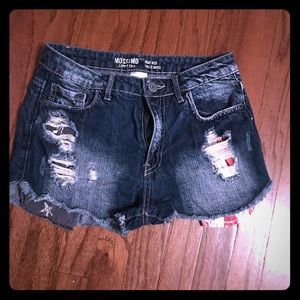 Denim shorts