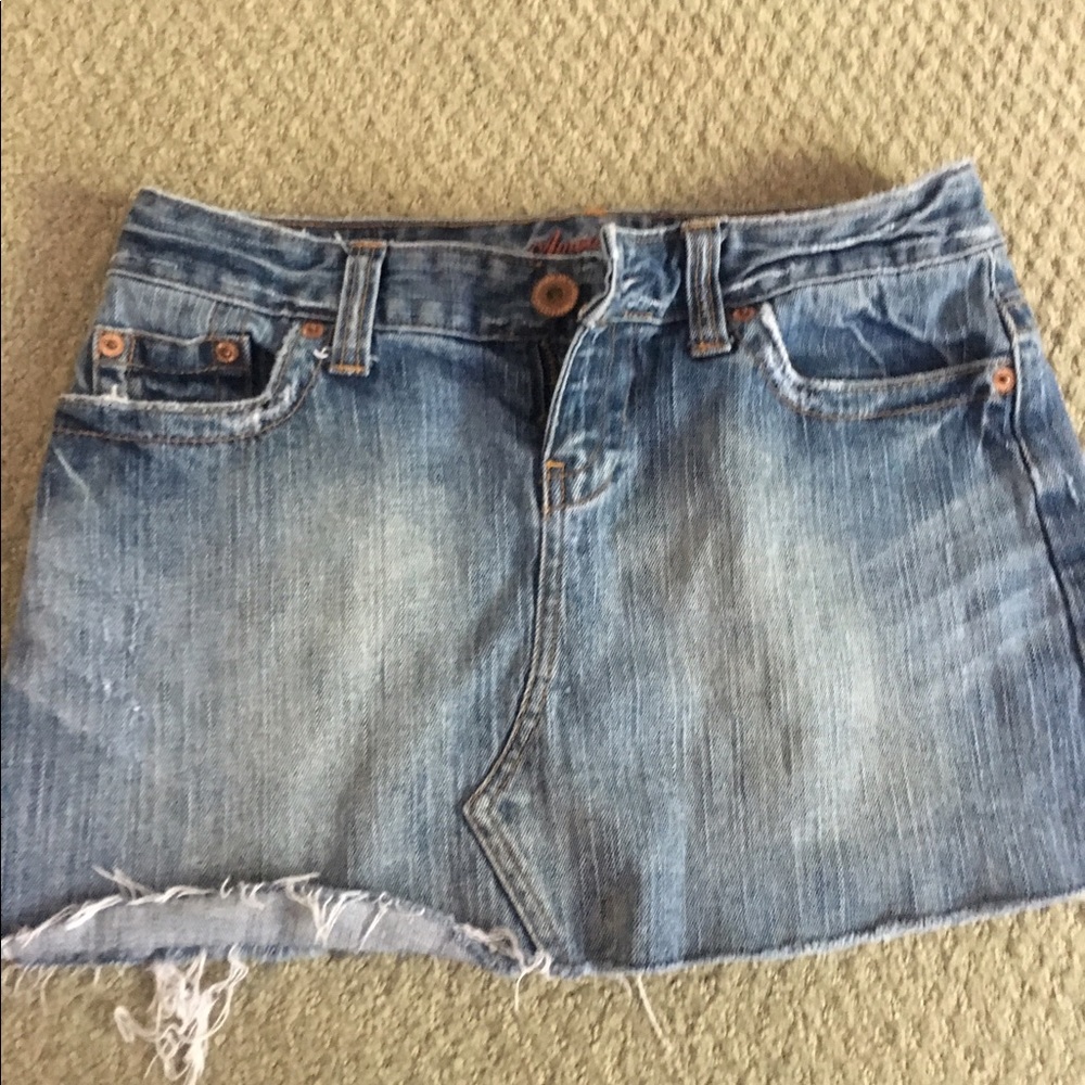 Jean mini skirt