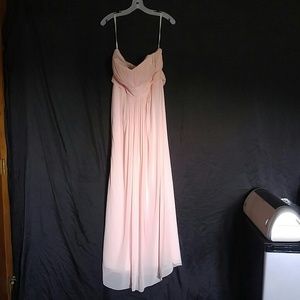 David's Bridal pale pink dress