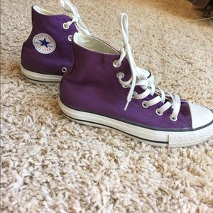 Purple High Top Converse All Star Chuck