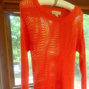 Michael Kors Bright orange knit summer sweater