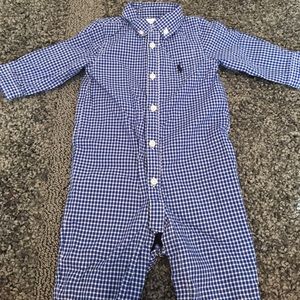 Ralph Lauren button down onsie