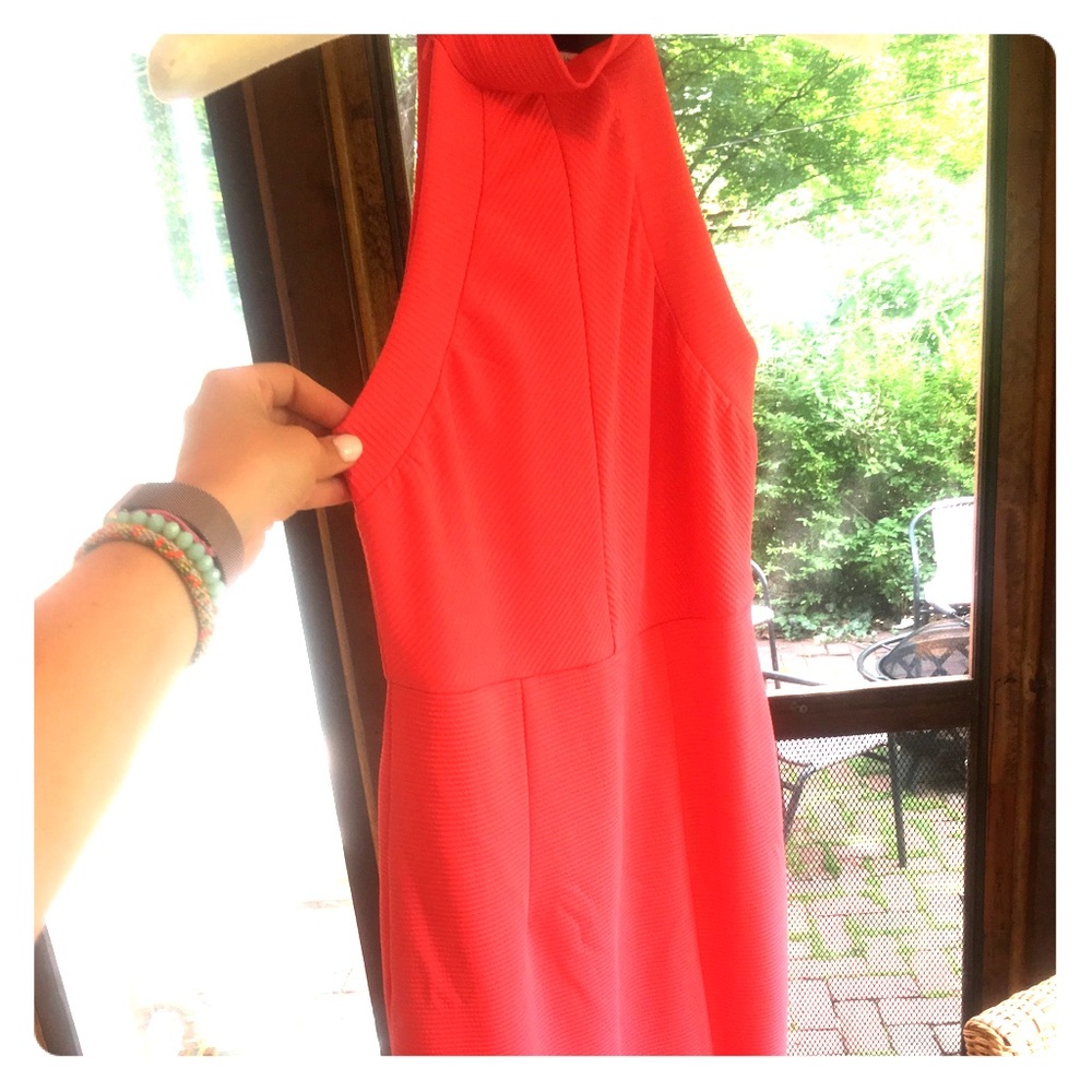 NEVER WORN Jean Jail, high-neck slit dress