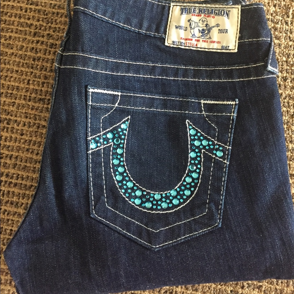 True Religion Rhinestone Embellished jeans