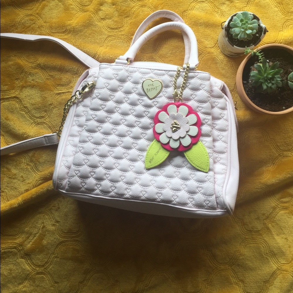 Betsy Johnson pale pink purse