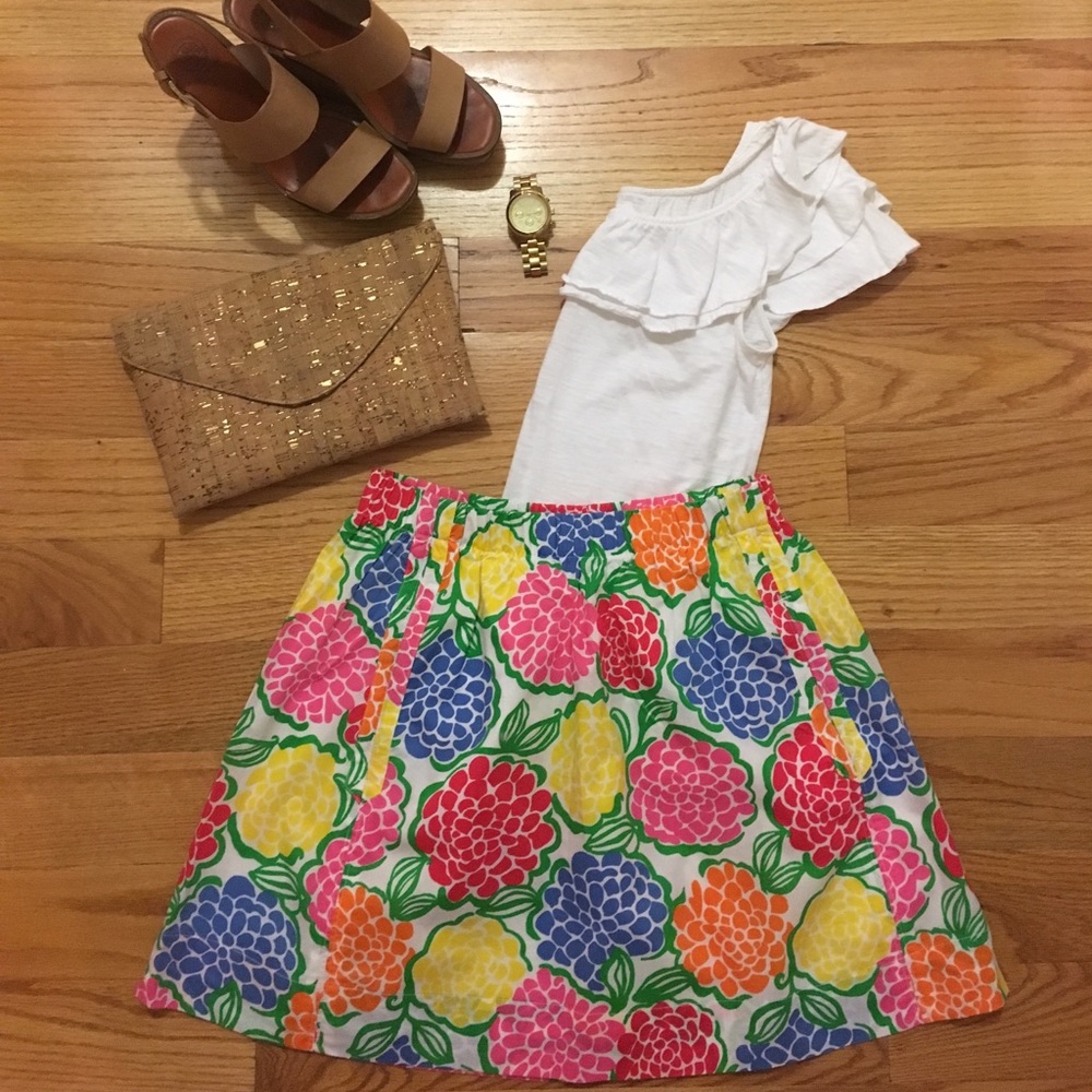 Lilly Pulitzer multicolored skirt RARE PRINT