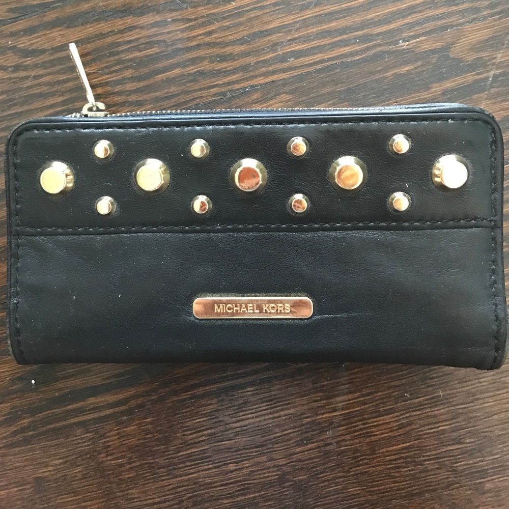 michael kors studded wallet!!!