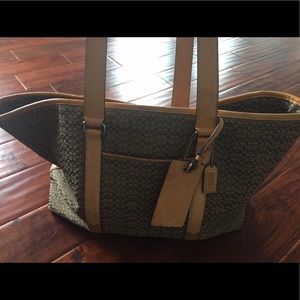 Large Coach Travel Tote