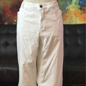 Faded Glory White Denim Crops