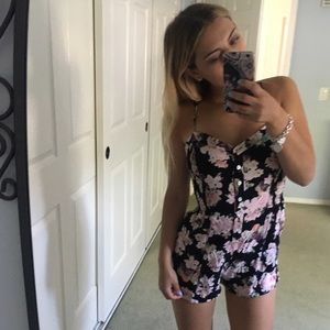 Forever 21 floral romper