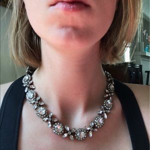 J. Crew crystal costume jewelry in gold